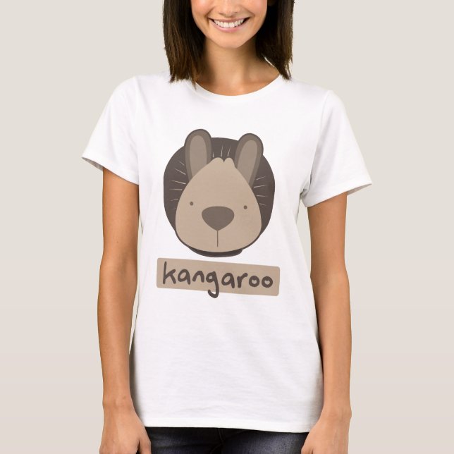Camiseta canguro lindo (Anverso)