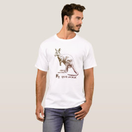 Camiseta Canguro mi animal del alcohol