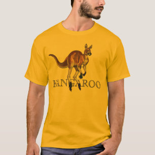 Camiseta canguro rojo