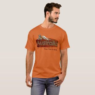Camiseta Canguro Rojo En Gorra Slouch