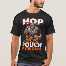Camiseta Canguro Sarcástico Salta a Mi Bolsillo Meme Divert