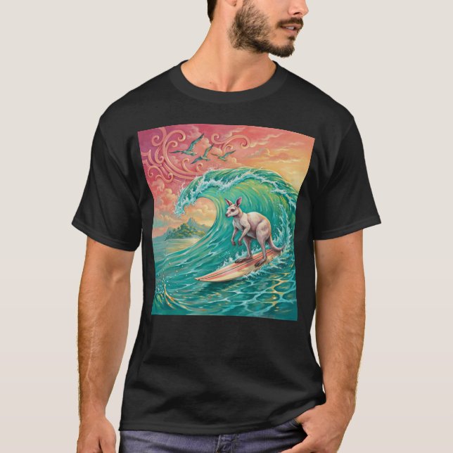 CAMISETA CANGURO SOBRE OLAS (Anverso)