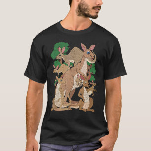 Camiseta Canguros Australia Animal  Árboles Aussie Canguro