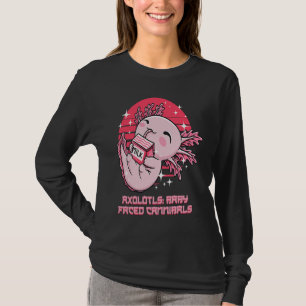 Camiseta Caníbales con cara de bebé Axolotl Mascota de sala