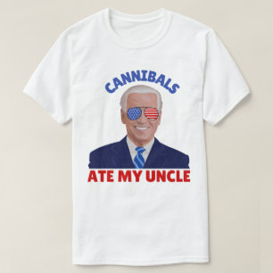Camiseta Caníbales divertidos comieron mi tío Biden Vinatge