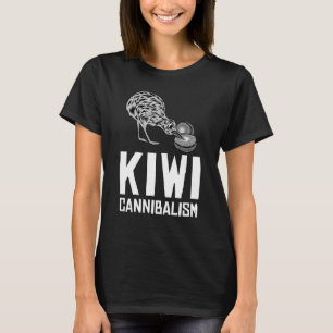 Camiseta Canibalismo De Pájaros Kiwi Para Hombres Fruta