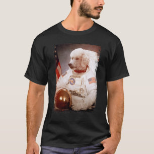 Camiseta Caniche Astronauta Luna Misión Espacial Animal Ast
