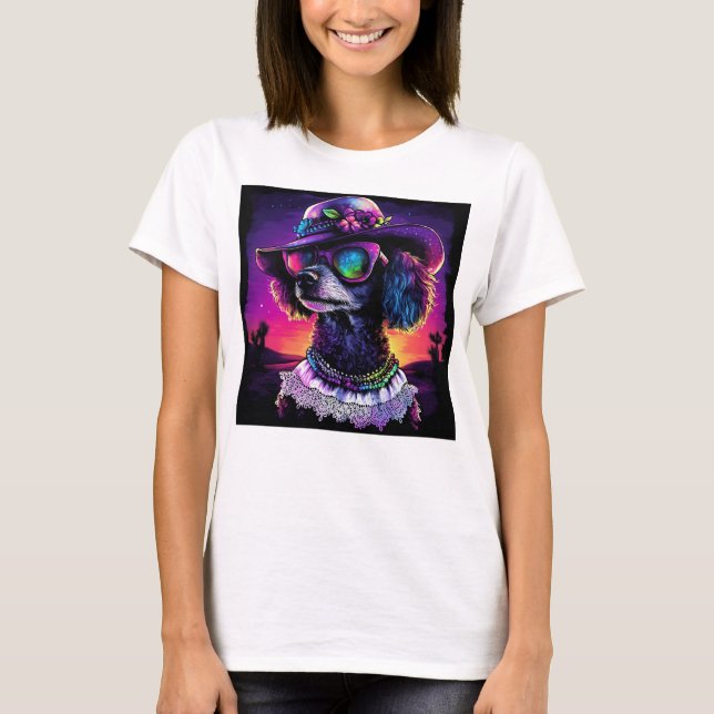 Camiseta Caniche boho (Anverso)