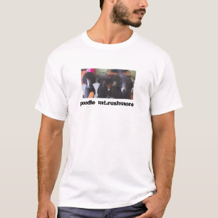 Camiseta caniche el monte Rushmore