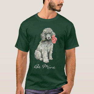 Camiseta Caniche estándar subió tarjeta del día de San