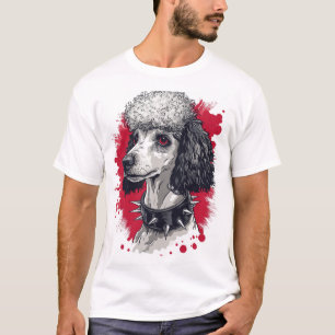 Camiseta Caniche Gótico � Perro Estético Oscuro