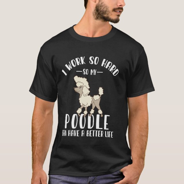 Camiseta Caniche Inteligente Elegante Perro de Exposición (Anverso)