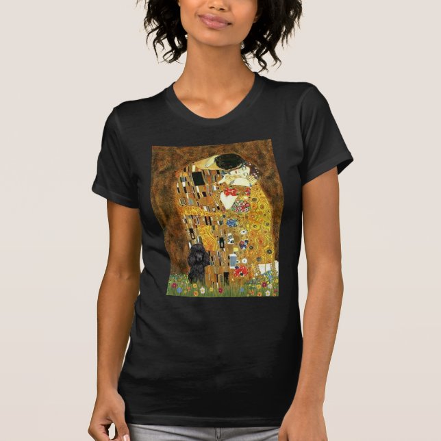 Camiseta Caniche (negro 1) - El Beso (Anverso)