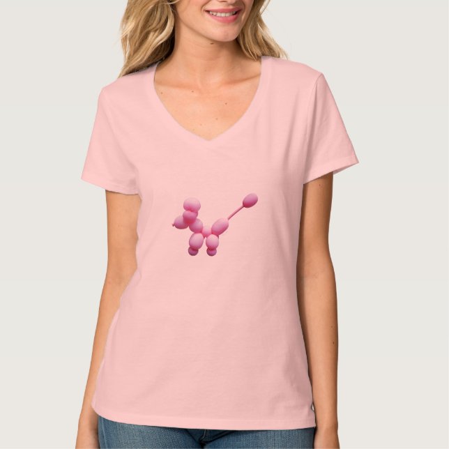 Camiseta Caniche rosado de Urbangear el | (Anverso)