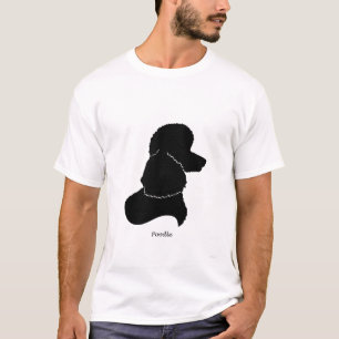 Camiseta Caniche - silueta negra