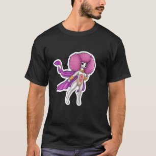 Camiseta Caniche Superhéroe Capa Roja Perro Super Héroe
