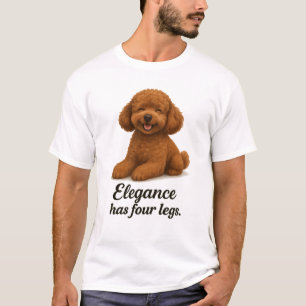 Camiseta Caniche Toy - La elegancia tiene cuatro patas