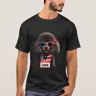 Camiseta Canicomios en miniatura Perro Louie Hombres Mujere