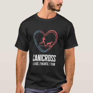 Camiseta Canicross 6 Piernas 2 Corazones 1 Equipo