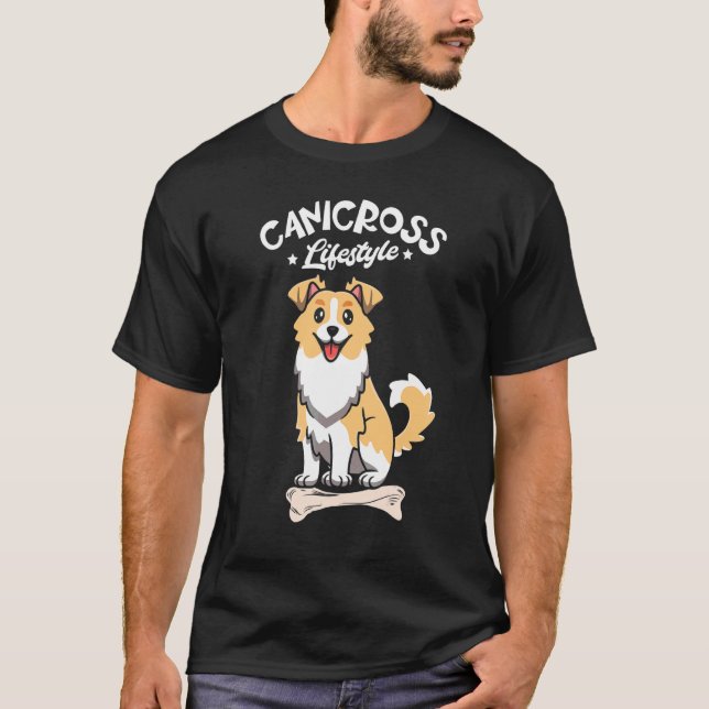 Camiseta Canicross Lifestyle Dog Running Sport Jogging (Anverso)