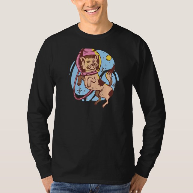 Camiseta Canina astronauta espacial espacial (Anverso)
