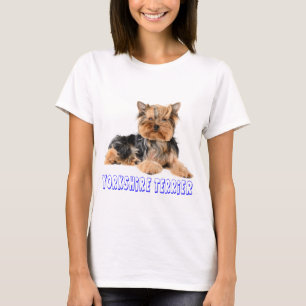 Camiseta Canina femenina de perro porcino de Yorkshire