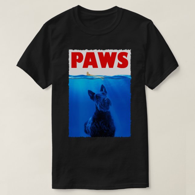 Camiseta Canine Charm Kiled Scottish Terrier PAWS Tee Triu (Diseño del anverso)
