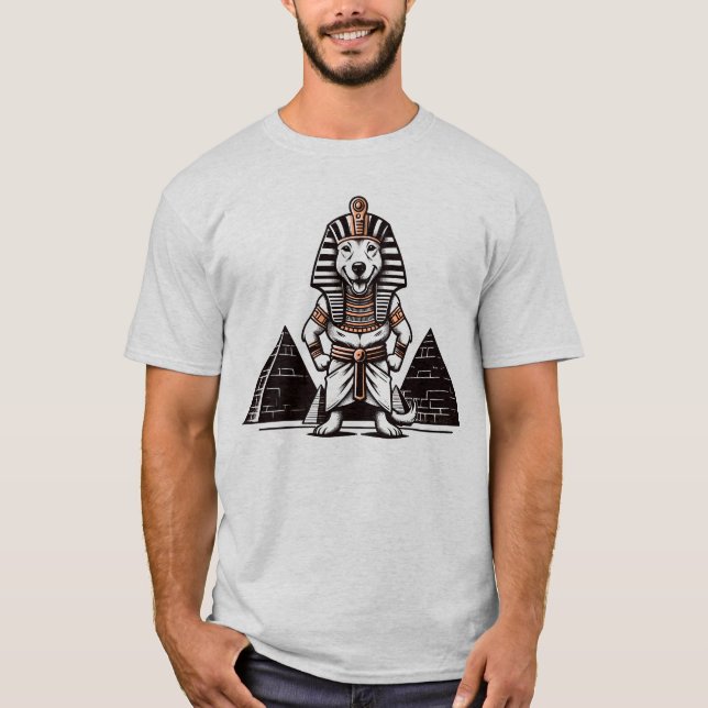 Camiseta Canine de El Cairo - Amigo del faraón, perro egipc (Anverso)
