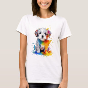 Camiseta Canine Splash, dulce perrito
