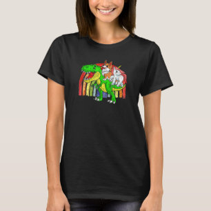 Camiseta Canino de ganado australiano Unicorn Dinosaur Rex
