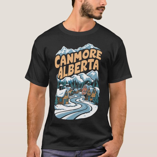 Camiseta Canmore Alberta. Retro (Anverso)