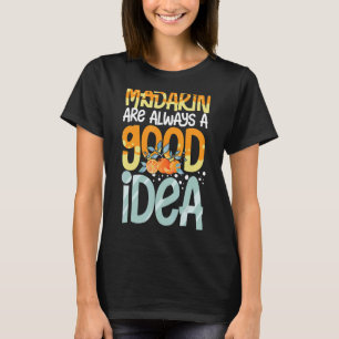 Camiseta Canne fresca de jugo de Naranja de mandarín arbola
