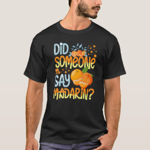 Camiseta Canne fresca de jugo de Naranja de mandarín arbola