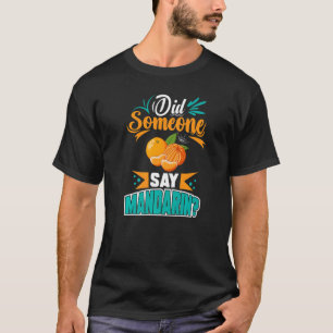Camiseta Canne fresca de jugo de Naranja de mandarín arbola