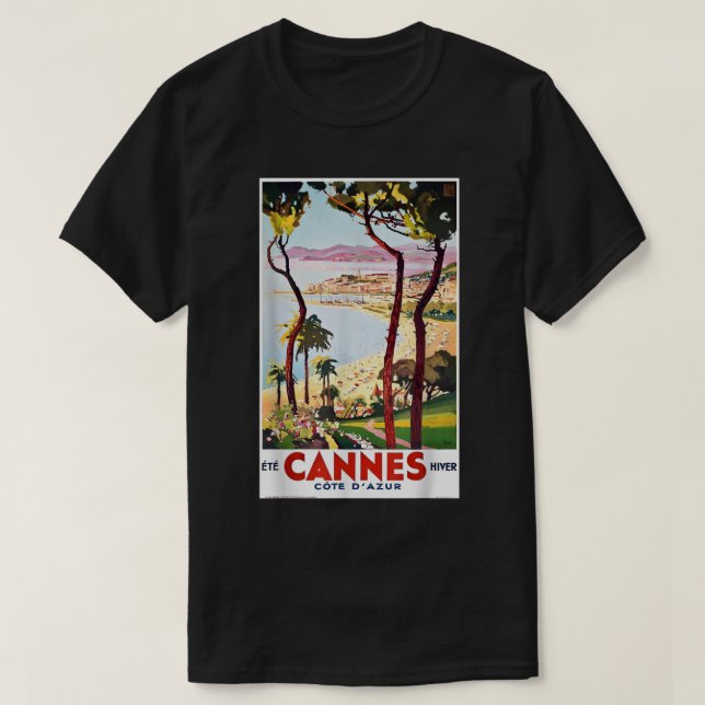 Camiseta Cannes Costa Azul Riviera Francesa Vista Rentabili (Diseño del anverso)