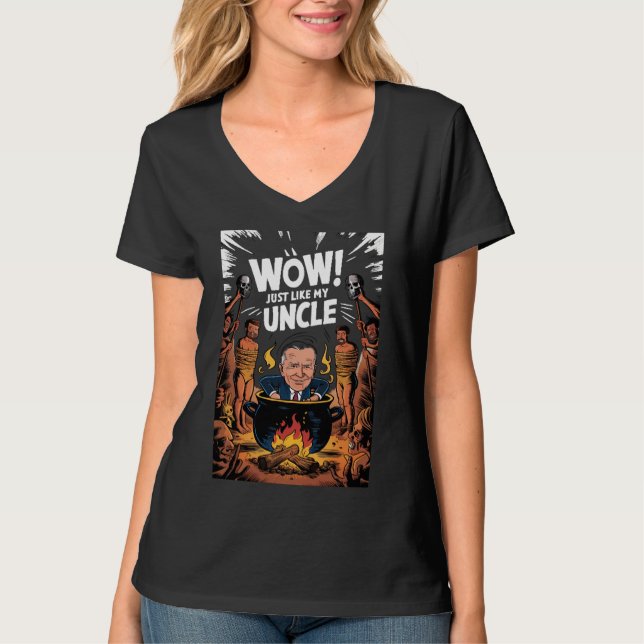 Camiseta Cannibals Ate My Uncle Joe Biden (Anverso)