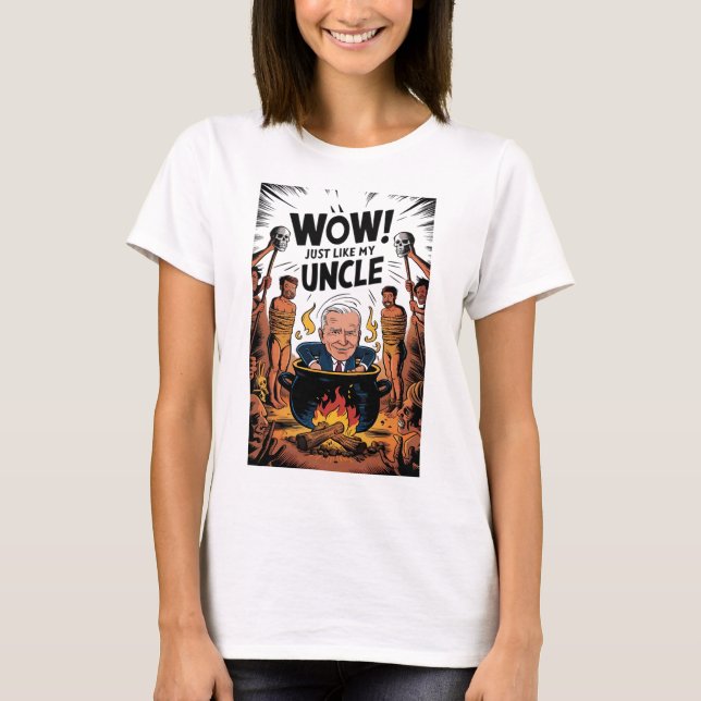 Camiseta Cannibals Ate My Uncle Joe Biden (Anverso)