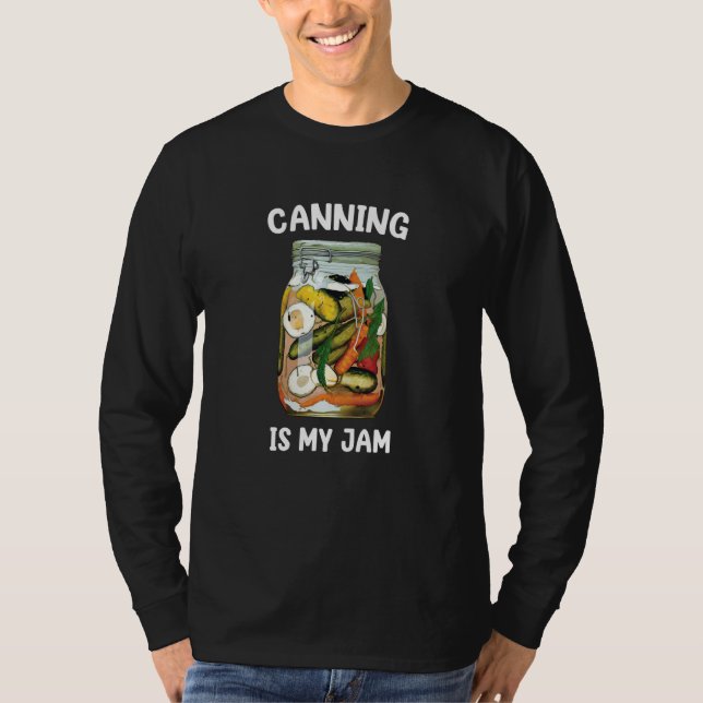Camiseta Canning Jam Mason Jar Can Preserving Food Lady (Anverso)