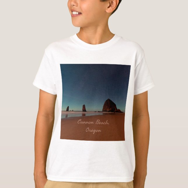 Camiseta Cannon Beach Oregon Haystack Rock (Anverso)