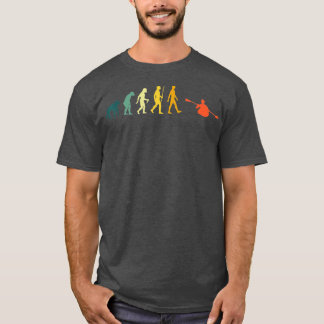 Camiseta Canoa de desarrollo de canoa retro de la evolución