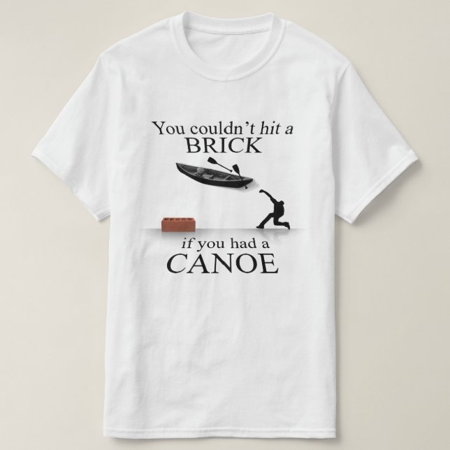 Camiseta canoa de ladrillo tee (Diseño del anverso)