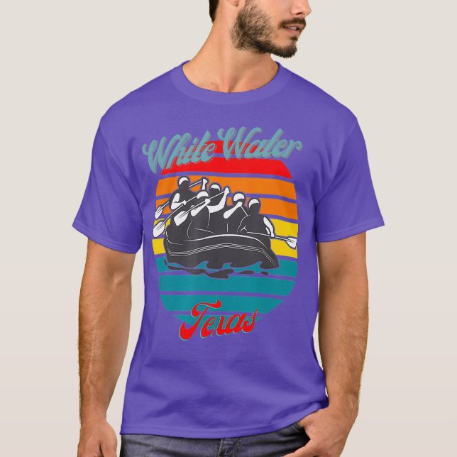 Camiseta Canoa de Rafting White Water de Texas (Anverso)