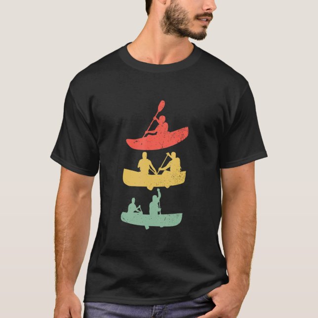 Camiseta Canoa de remo de kayak de agua blanca (Anverso)