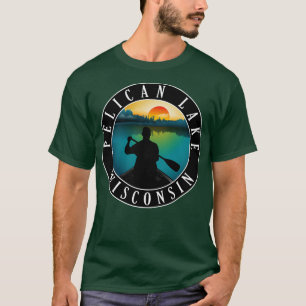 Camiseta Canoa del lago Pelican Wisconsin