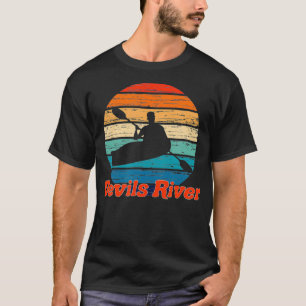 Camiseta Canoa del río Devils Kayak Teas Kayaker TX Yak
