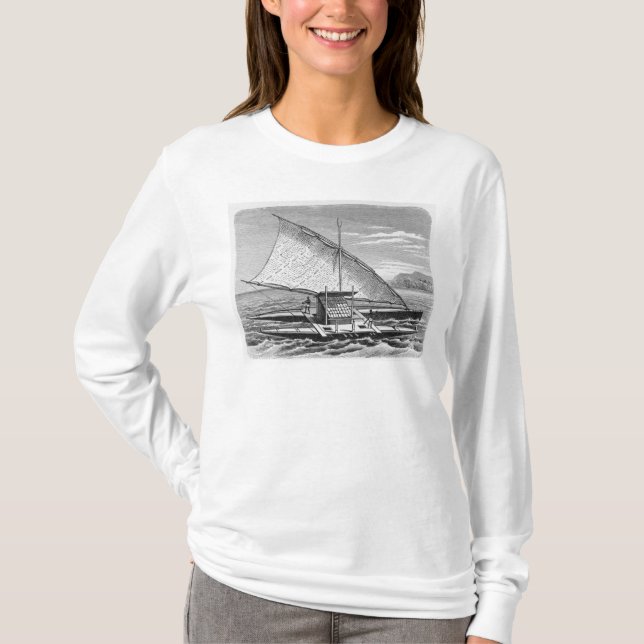 Camiseta Canoa doble del Fijian de la historia de (Anverso)