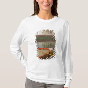 Camiseta Canoa en el agua con Taj Mahal, Agra, India