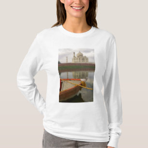 Camiseta Canoa en el agua con Taj Mahal, Agra, India
