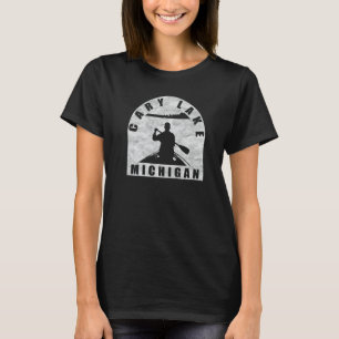 Camiseta Canoa en el lago Cary Michigan