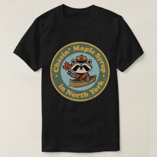 Camiseta Canoa Mapache Retro de North York